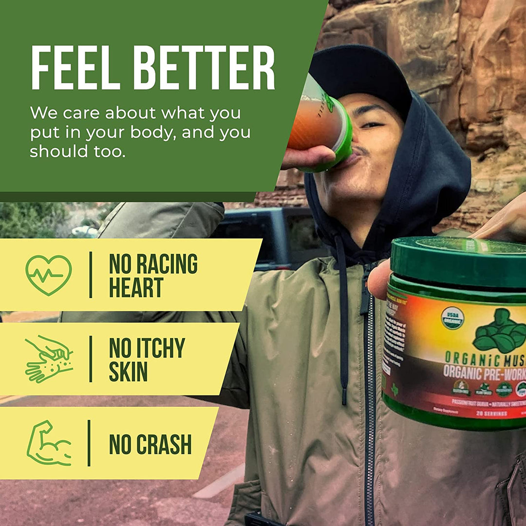 Pre Workout- Passionfruit Guava - Organic Muscle Fitness SupplementsOrganic Muscle SupplementsOrganic Muscle Fitness Supplements788454267193
