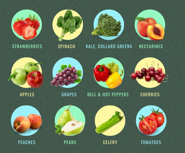 The Dirty Dozen – 12 Fruits & Vegetables You Must Be Buying Organic - Organic Muscle Fitness Supplements