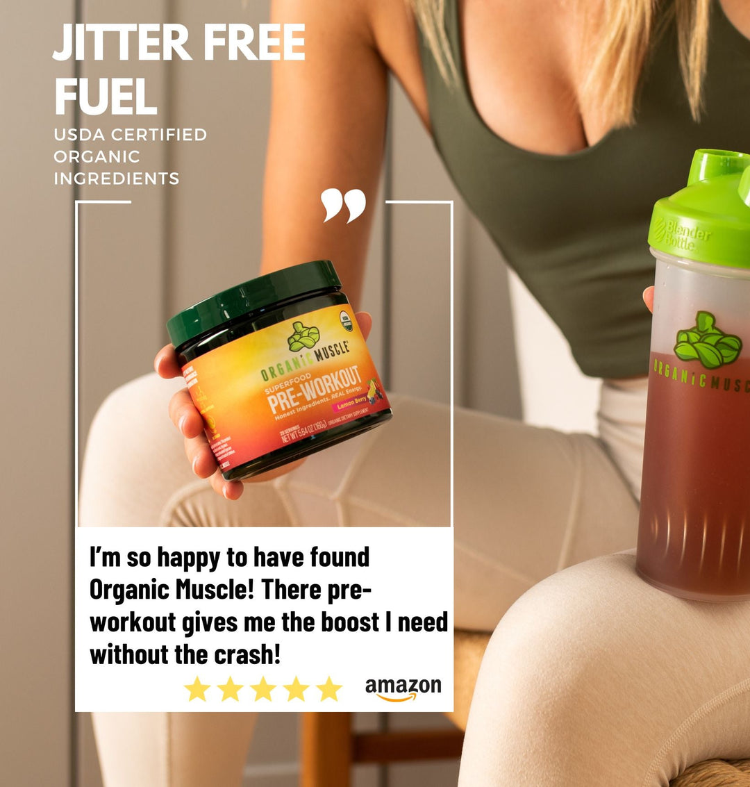 Pre-Workout - Lemon Berry - Organic Muscle Fitness SupplementsOrganic Muscle SupplementsOrganic Muscle Fitness Supplements019962141713